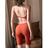 Yoga Pilates Cut Out Fitted Bodysuit Activewear